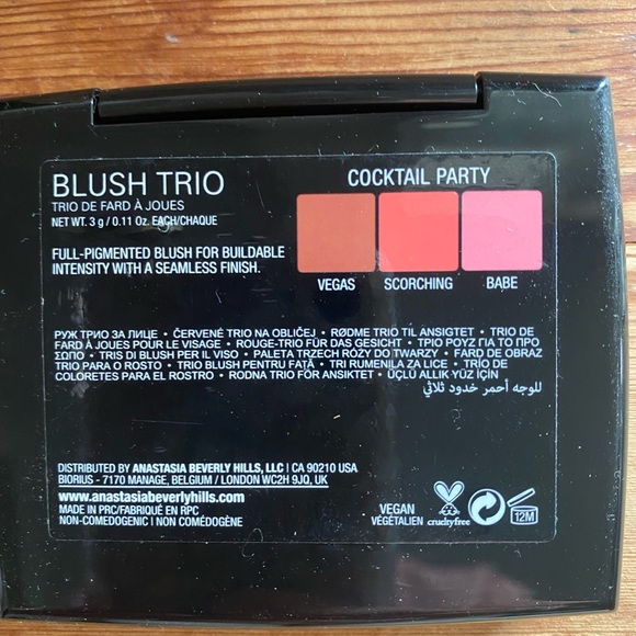 **SOLD** Anastasia Beverly Hills Blush Trio Cocktail Party - Picture 4 of 5